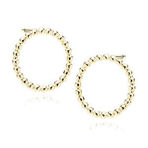 Cercei argint placati cu aur galben cerc DiAmanti Z1859EG-DIA (Argint 925‰ 2,6 g.)